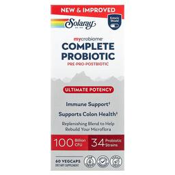 Solaray Mycrobiome Complete Probiotic Ultimate Potency 60 Vegcaps