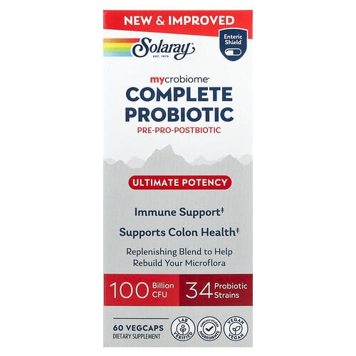 Solaray Mycrobiome Complete Probiotic Ultimate Potency 60 Vegcaps product image