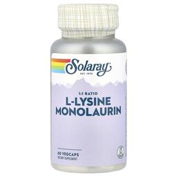 Solaray L Lysine Monolaurin 1 1 Ratio 60 Vegcaps