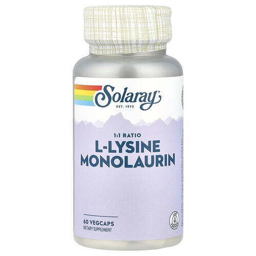 Solaray L Lysine Monolaurin 1 1 Ratio 60 Vegcaps product image