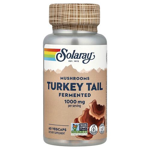 Solaray Fermented Turkey Tail Mushrooms 60 Vegcaps 500 Mg Per Capsule product image