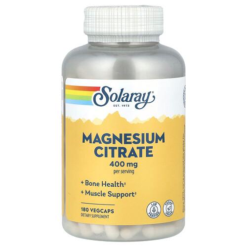 Solaray Magnesium Citrate 180 Vegcaps 133 Mg Per Capsule product image