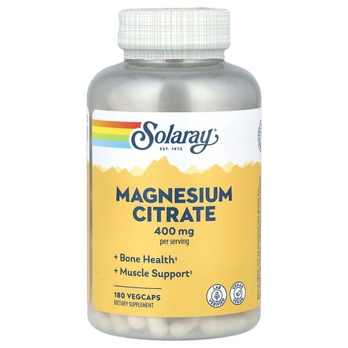 Solaray Magnesium Citrate 180 Vegcaps 133 Mg Per Capsule product image