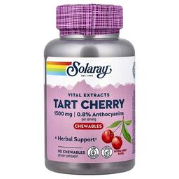 Solaray Vital Extracts Tart Cherry Natural Cherry 90 Chewables 500 Mg Per Chewable