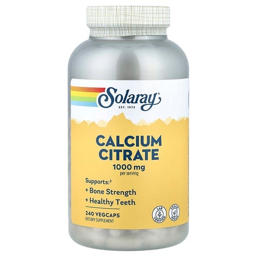 Solaray Calcium Citrate 240 Vegcaps 250 Mg Per Capsule product image