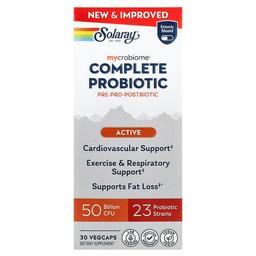 Solaray Mycrobiome Complete Probiotic Active 30 Vegcaps