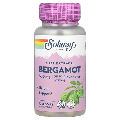 Solaray Vital Extracts Bergamot 60 Vegcaps product image
