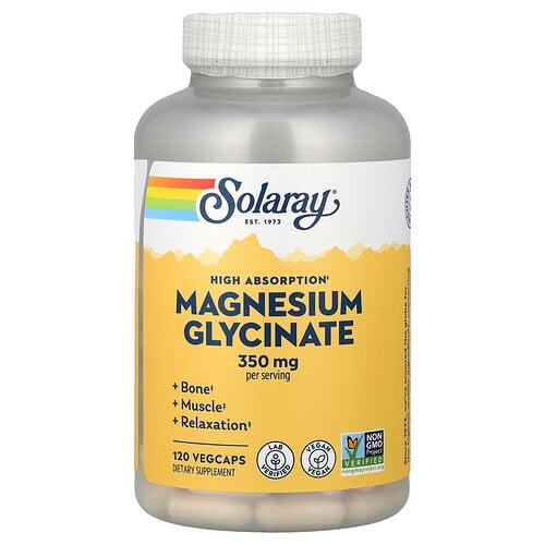Solaray High Absorption Magnesium Glycinate 120 Vegcaps product image