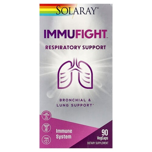 Solaray Immufight Respiratory Support 90 Vegcaps product image