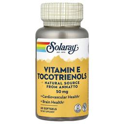 Solaray Vitamine E Tocotrienols 50 Mg 60 Softgels