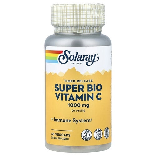 Solaray Timed Release Super Bio Vitamin C 60 Vegcaps product image