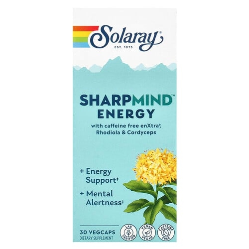 Solaray Sharpmind Energy 30 Vegcaps product image