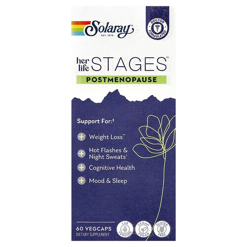 Solaray Her Life Stages Postmenopause 60 Vegcaps product image