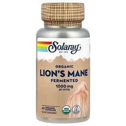 Solaray Organic Lion S Mane Fermented 60 Organic Capsules 500 Mg Per Capsule