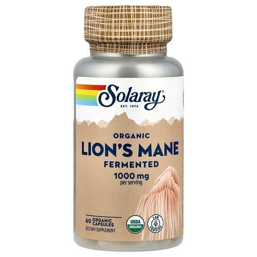 Solaray Organic Lion S Mane Fermented 60 Organic Capsules 500 Mg Per Capsule product image