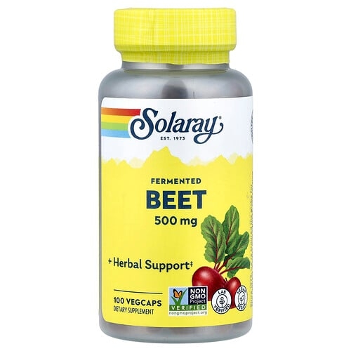 Solaray Fermented Beet 500 Mg 100 Vegcaps product image