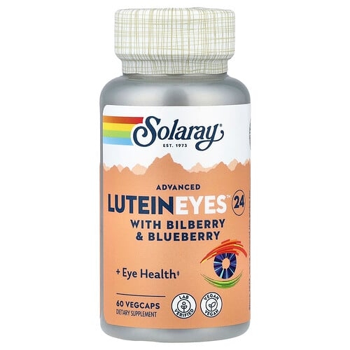 Solaray Advanced Lutein Eyes 24 With Bilberry Blueberry 60 Vegcaps product image