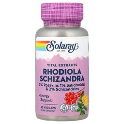 Solaray Vital Extracts Rhodiola Schizandra 60 Vegcaps
