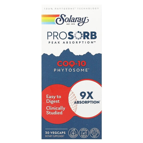 Solaray Coq 10 Phytosome 200 Mg 30 Vegcaps product image
