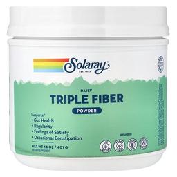 Solaray Daily Triple Fiber Powder Unflavored 14 Oz 401 G
