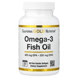 California Gold Nutrition Omega 3 Fish Oil Vivomega Triglyceride 1 000 Mg 90 Fish Gelatin Softgels