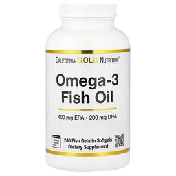 California Gold Nutrition Omega 3 Fish Oil Vivomega Triglyceride 1 000 Mg 240 Fish Softgels