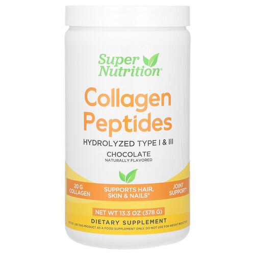 Super Nutrition Collagen Peptides Chocolate 13 33 Oz 378 G product image