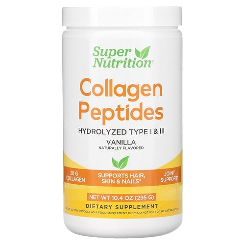 Super Nutrition Collagen Peptides Vanilla 10 4 Oz 295 G product image