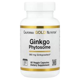 California Gold Nutrition Ginkgo Phytosome 360 Mg 60 Veggie Capsules