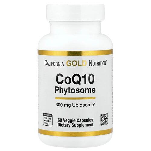 California Gold Nutrition Coq10 Phytosome 300 Mg 60 Veggie Capsules product image