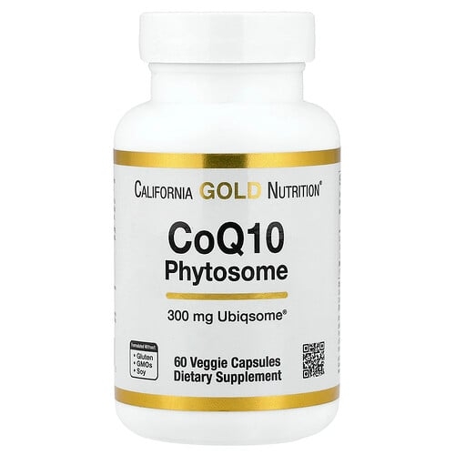 California Gold Nutrition Coq10 Phytosome 300 Mg 60 Veggie Capsules product image