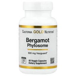 California Gold Nutrition Bergamot Phytosome With Citrus Bergamot Extract 500 Mg 60 Veggie Capsules