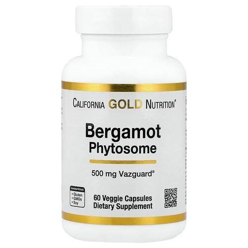 California Gold Nutrition Bergamot Phytosome With Citrus Bergamot Extract 500 Mg 60 Veggie Capsules product image