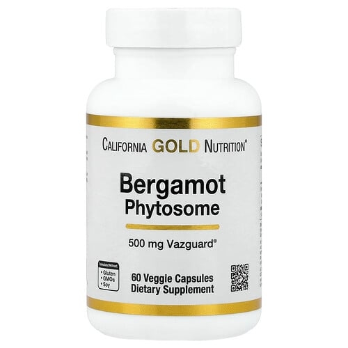 California Gold Nutrition Bergamot Phytosome With Citrus Bergamot Extract 500 Mg 60 Veggie Capsules product image