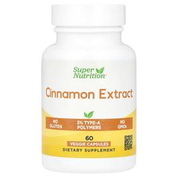 Super Nutrition Cinnamon Extract 60 Veggie Capsules 250 Mg Per Capsule