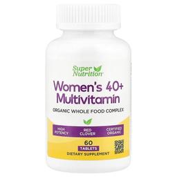 Super Nutrition Organic Whole Food Women S 40 Multivitamin With Organic Amla Extract Organic Sunflower Extract Organic Moringa Extract And Organic Shiitake Extract 60 Tablets