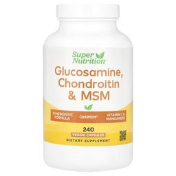 Super Nutrition Glucosamine Chondroitin Msm With Potassium And Vitamin C 240 Veggie Capsules
