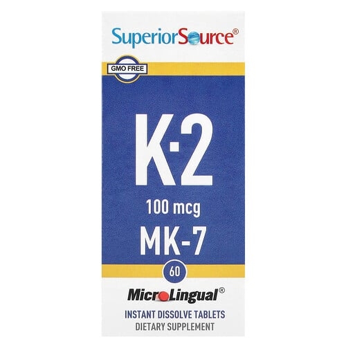 Superior Source Vitamin K 2 100 Mcg 60 Microlingual Instant Dissolve Tablets product image