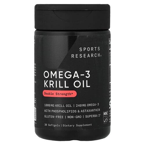 Sports Research Omega 3 Krill Oil 30 Softgels product image