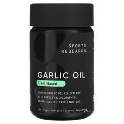 Sports Research Garlic Oil Plant Based 150 Veggie Softgels