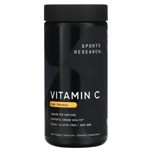 Sports Research High Potency Vitamin C 1 000 Mg 240 Veggie Capsules product image