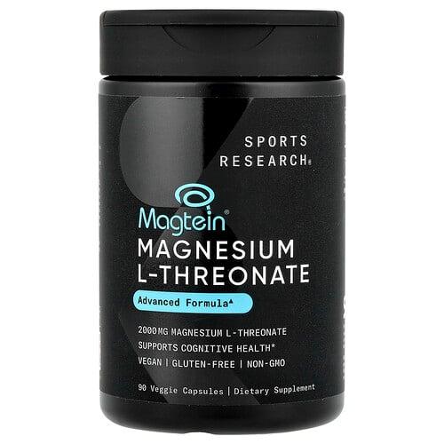 Sports Research Magtein Magnesium L Threonate 90 Veggie Capsules 666 Mg Per Capsule product image