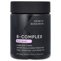 Sports Research B Complex Plant Based 120 Veggie Softgels
