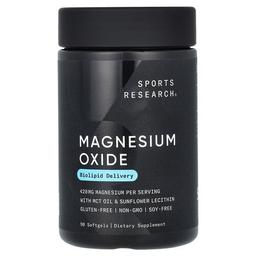 Sports Research Magnesium Oxide 420 Mg 90 Softgels