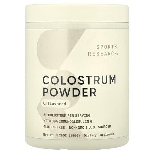 스포츠 리서치 Sports Research, 초유 분말, 무맛, 150g(5.29oz) product image