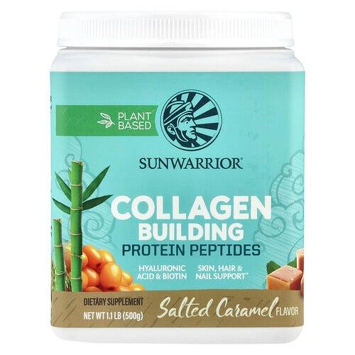 Sunwarrior Collagen Building Protein Peptides Salted Caramel 1 1 Lb 500 G product image
