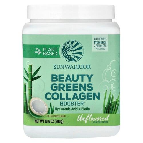 Sunwarrior Plant Based Beauty Greens Collagen Booster Unflavored 10 6 Oz 300 G product image