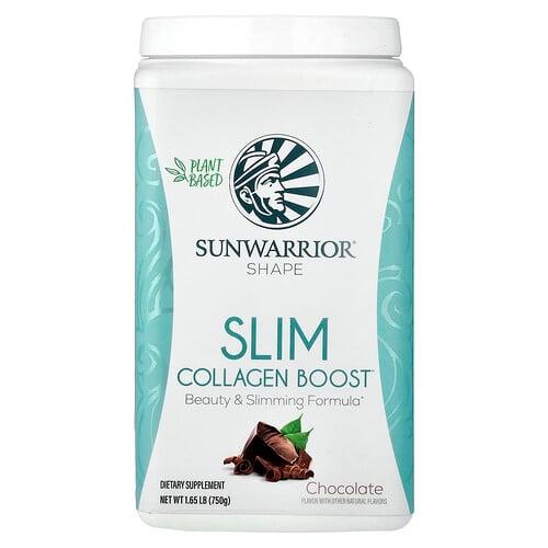 Sunwarrior Shape Slim Collagen Boost Chocolate 1 65 Lb 750 G product image