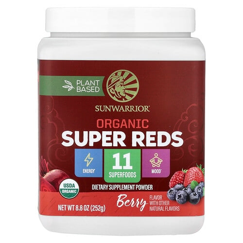 Sunwarrior Organic Super Reds Berry 8 8 Oz 252 G product image