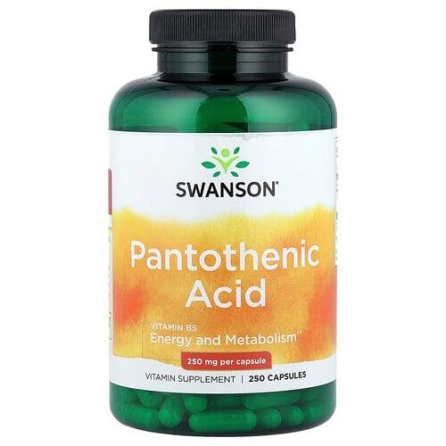 Swanson Vitamins Pantothenic Acid 250 Mg 250 Capsules product image